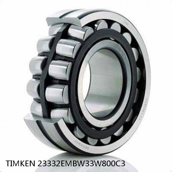 23332EMBW33W800C3 TIMKEN Spherical Roller Bearings Steel Cage