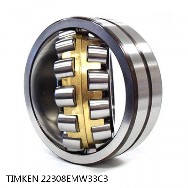 22308EMW33C3 TIMKEN Spherical Roller Bearings Steel Cage