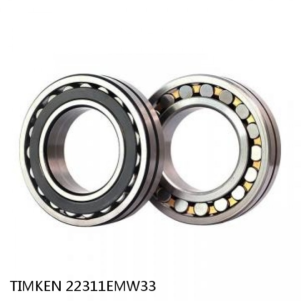 22311EMW33 TIMKEN Spherical Roller Bearings Steel Cage