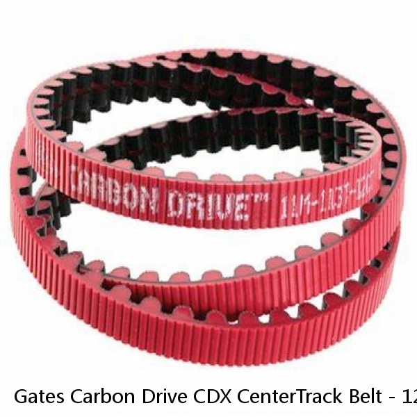 Gates Carbon Drive CDX CenterTrack Belt - 128t, Black