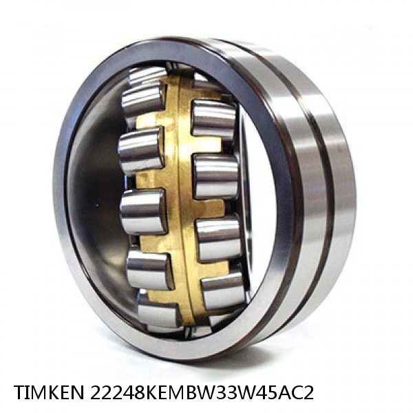 22248KEMBW33W45AC2 TIMKEN Spherical Roller Bearings Steel Cage