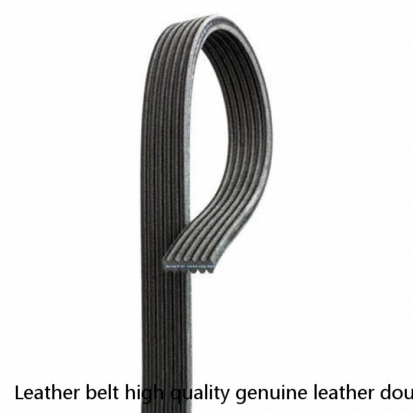 Leather belt high quality genuine leather double side buckle belts for men Fashion Business Men Leather Belt with custom logo #1 small image